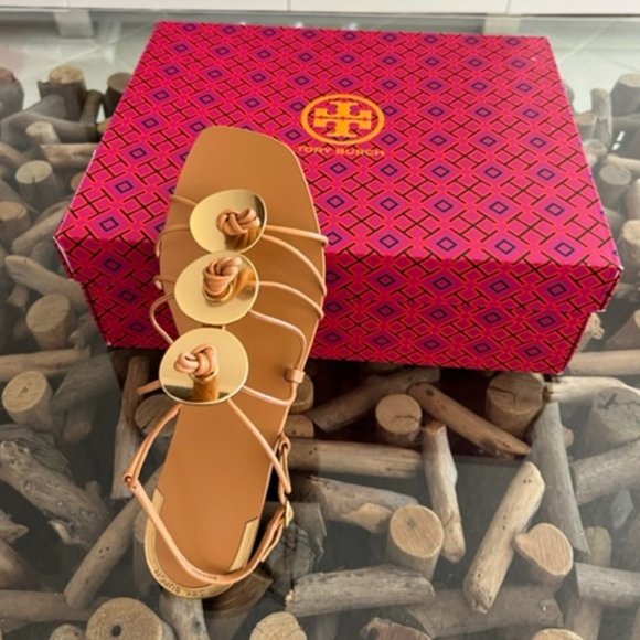 TORY BURCH Artisanal Knot Sandal Tripon Cristal Elba Sandals